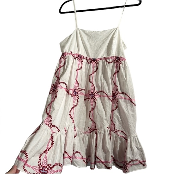 Anthropologie Embroidered Babydoll Mini Dress –Size Medium – Excellent Condition - Picture 6 of 9